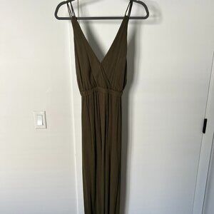 Lost in Paradise Green Maxi Dress